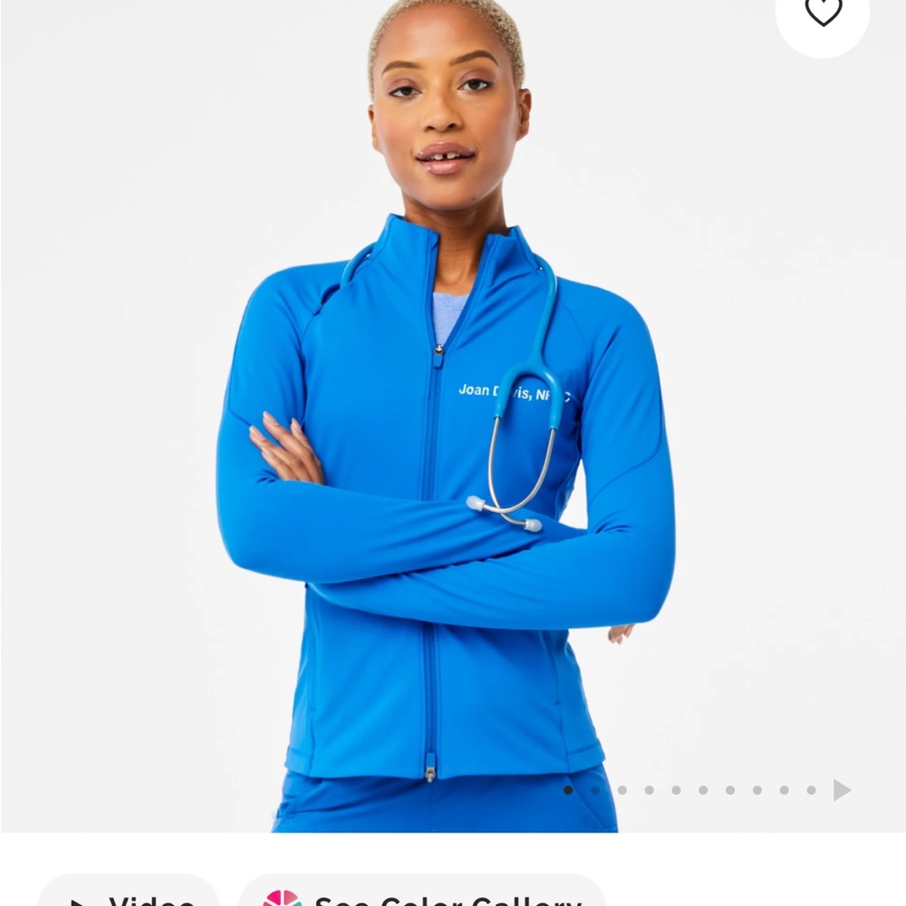 Figs On-Shift ContourKnit Jacket ™ - Royal Blue